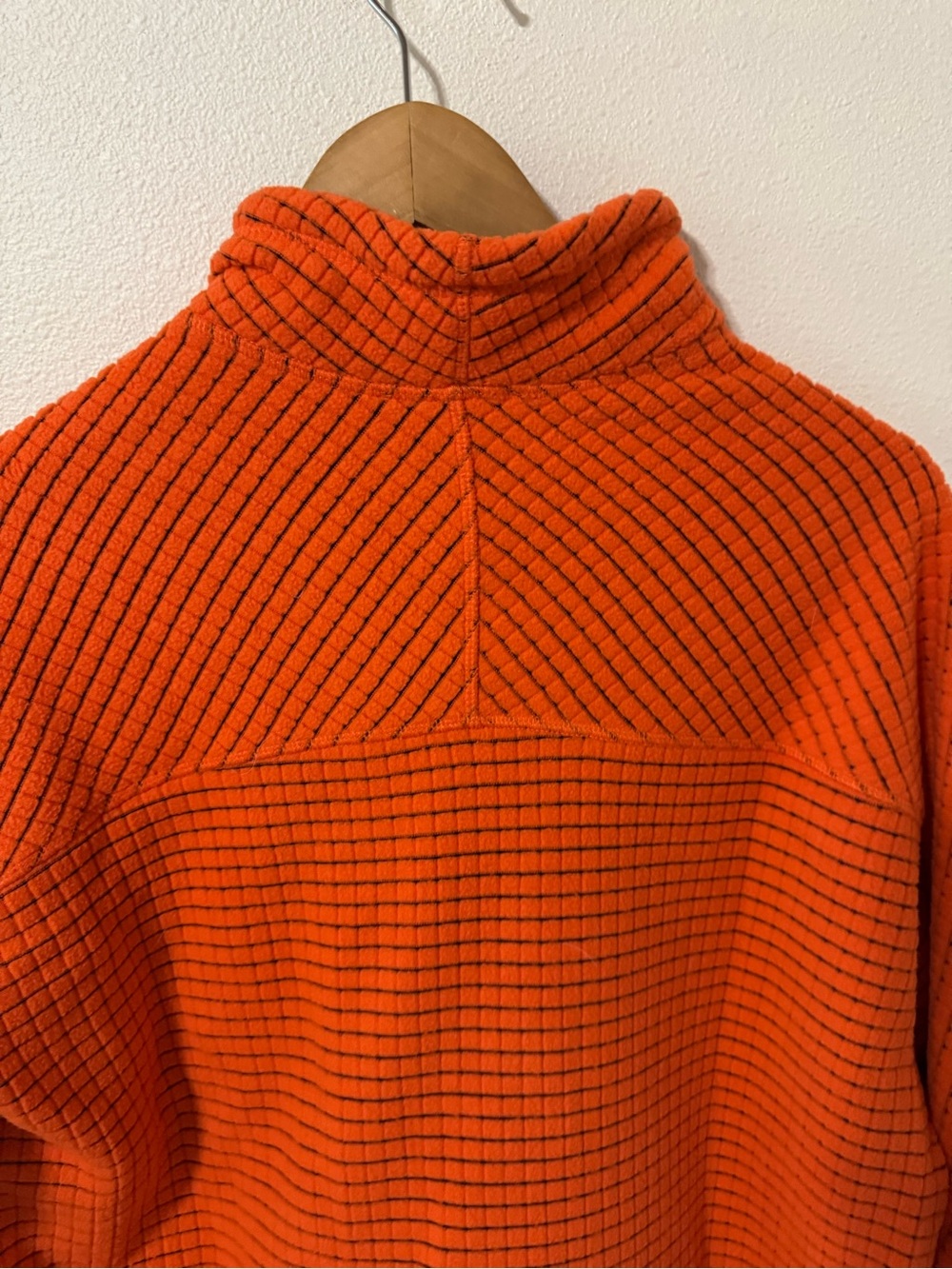 Mountain Hardwear Summit Grid Big Grid Half Zip Orange Fleece Gorpcore-Small - Picture 8 of 10